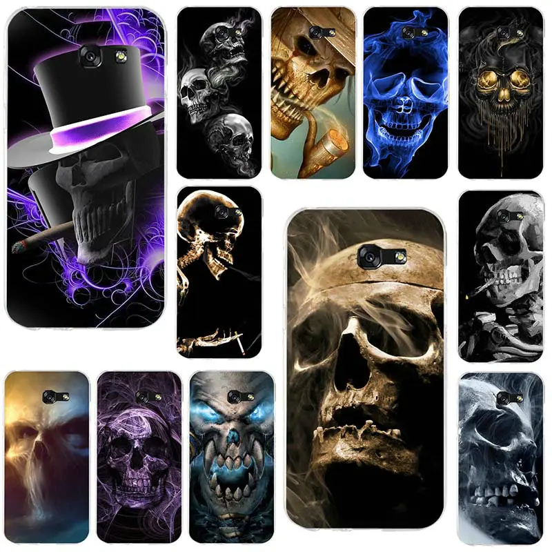 Сахар Скелет Череп Форма Чехлы ТПУ телефон для Samsung Galaxy A3 A5 A7 J1 J2 J3 J4 J5 J6 J7 2016 2017 2018