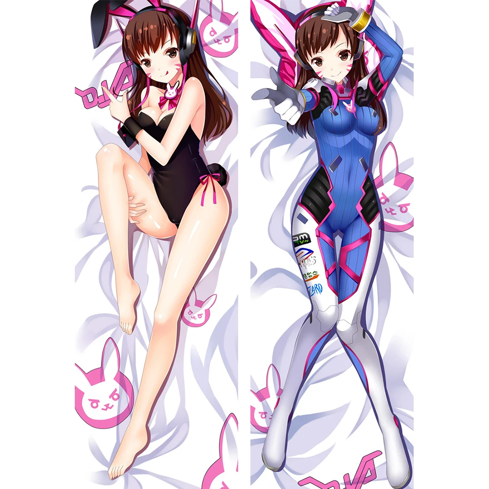 Аниме JK Game D.Va hana Song милая девочка дакимакура Косплей Боди Наволочка Чехол Dva