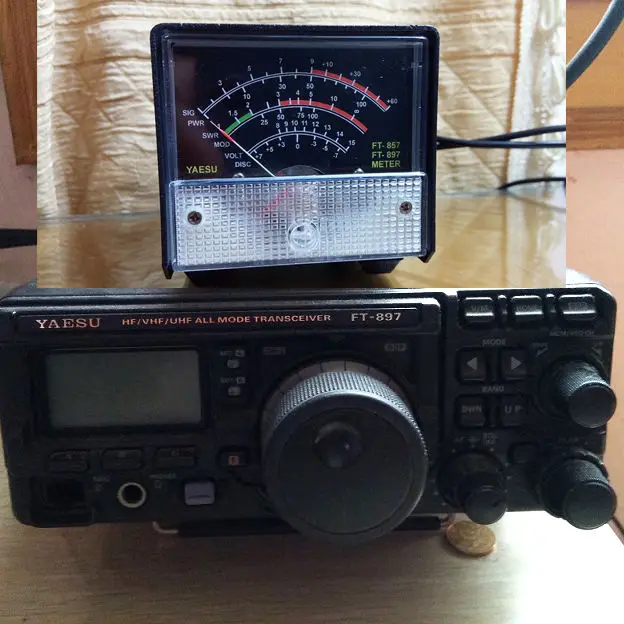 

Add-On External S Tester meter/ SWR / Power meter for YAESU FT-857D/FT-897D FT857 897 standing wave ratio black