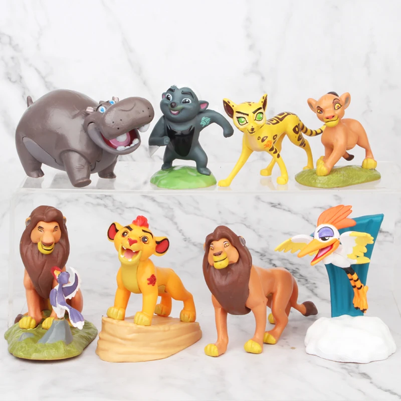 Экшн фигурки из мультфильма Disney 8 шт./компл. героев защита льва Король Лев Kion Bunga
