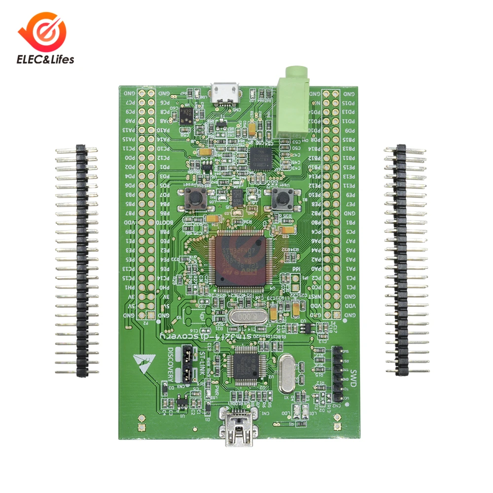 1 шт. Stm32f4 обнаружения STM32F407 Cortex-m4 1 Мб флэш-макетная плата модуль ST-link V2 SWD 3 В/5 В Micro-AB USB интерфейс