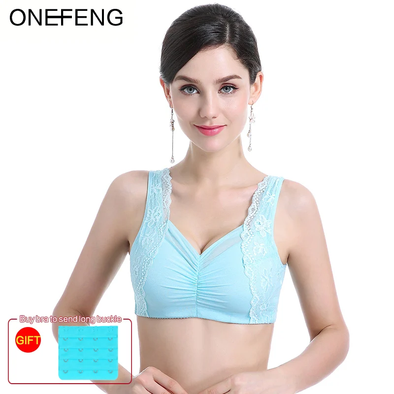 

ONEFENG 6039 New Style Silicone Breast Bra Postoperative Silicone Underwear Fake Breast Bra without Steel Ring