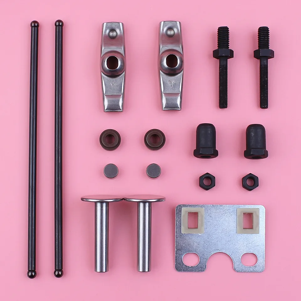 FJSa Valve Guide Plate, Push Rods & Rocker Arms Kit For Honda GX340 GX390 11-13HP Engines