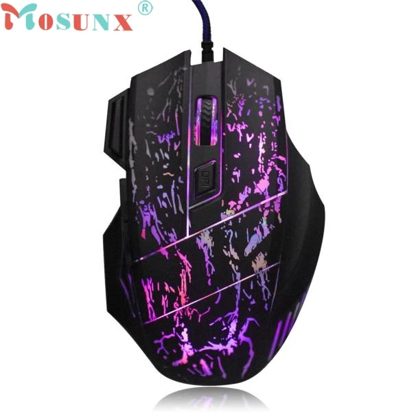 

Mosunx Factory Price 5500 DPI Colorful LED Optical USB Wired Gaming Mouse Mice For PC Laptop J02T Drop Shipping