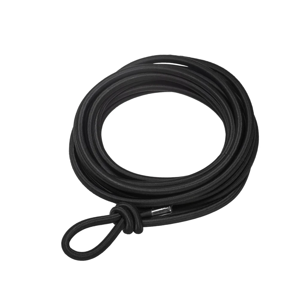 1/4' 16.4' Heavy Duty Elastic Bungee Rope 4 Pieces Shock Cord End Stop 10 Pieces End Hook for Kayak Canoe Boats Accessories
