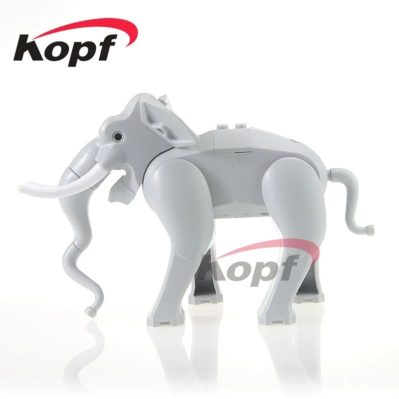 

Single Sale Elephant Figure Cute Animal Camel With Saddle Bricks Model Building Blocks Christmas Toys for children PG1080 1079