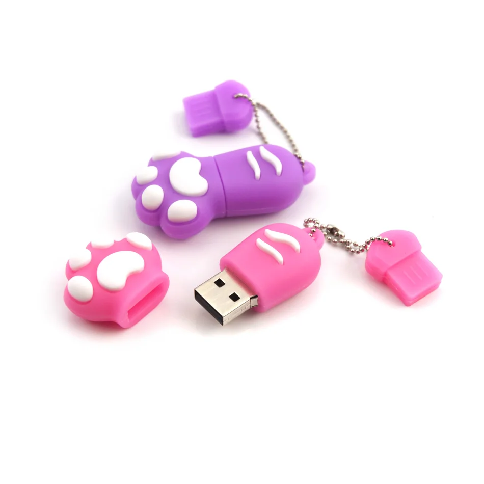 Новый мультяшный Кот коготь Usb флэш накопитель 4 ГБ/8 ГБ/16 ГБ/32 ГБ кошка usb