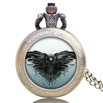 

Hot TV Play A Song of Ice and Fire The Game of Thrones Pocket Watch All Men Must Die Retro Design Quartz Watches