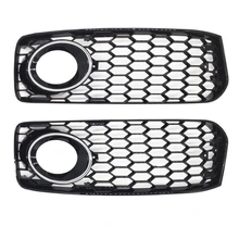 1 Pair Car Fog Light Lamp Cover Honeycomb Mesh Hex Front Grille Grill For Audi A5 S-Line / S5 B8 RS5 2008-2012 1 Pair Car Fog Light Lamp Cover Honeycomb Mesh Hex Front Grille Grill For Audi A5 S-Line / S5 B8 RS5 2008-2012