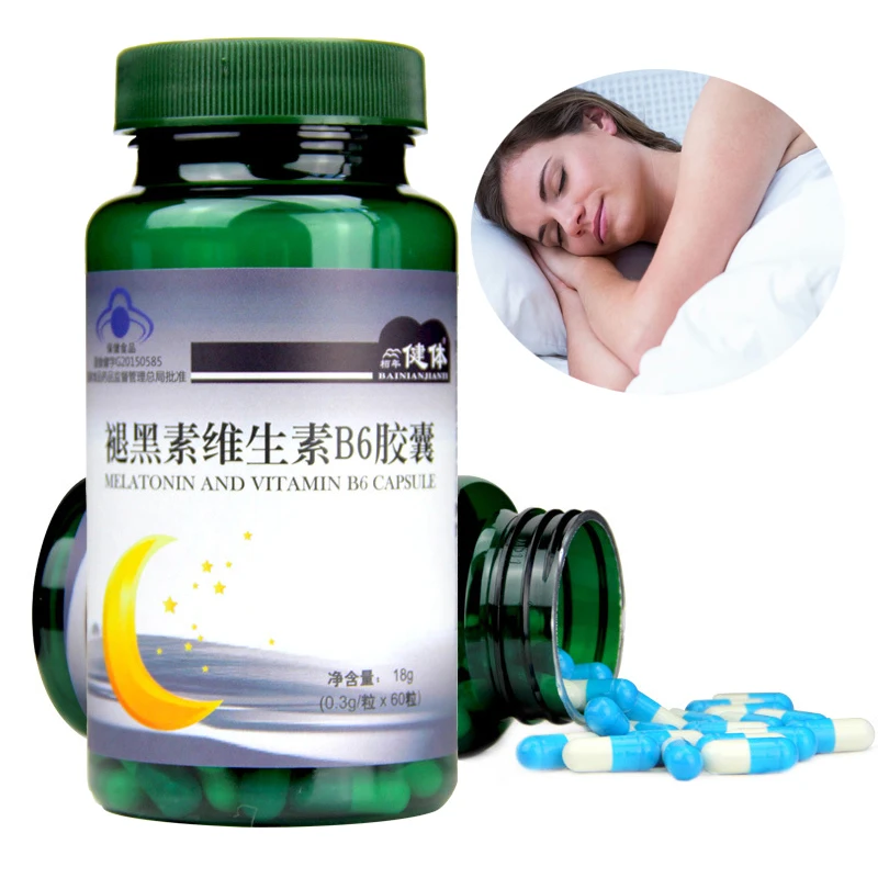 

Melatonin Vitamin B6 Supports Restful Sleep ml Melatonin Help improve sleep Deep Tui Hei Su,Improve sleep quality,Anti-aging