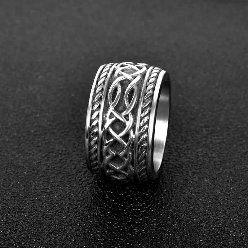YAKAMOZ, Ретро стиль, 316L, нержавеющая сталь, ирландский кельтский узел, мужское кольцо, модное, Bague, для женщин, для мужчин, ювелирное изделие, Anillos, аксессуары