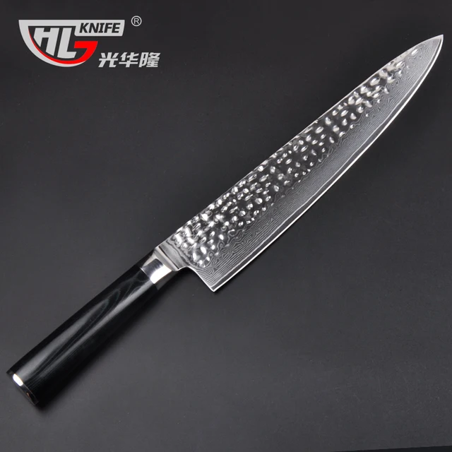 Japanese Hammered 33 Layers Hammered Damascus VG10 Chef Knife 9.5INCH Japan japanse koks mes