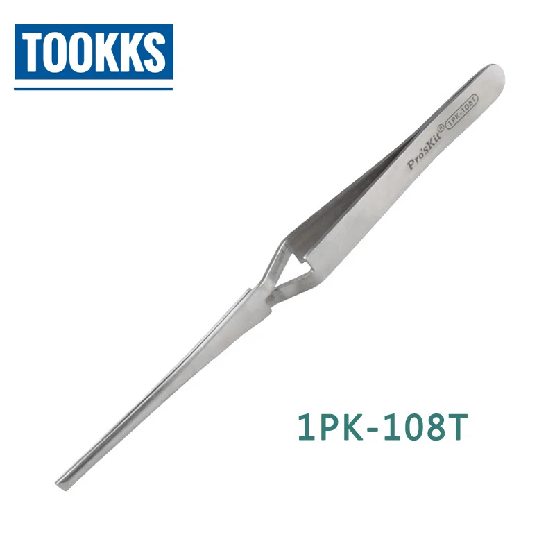 

Pro'sKit Multifunction 1PK-108T Reverse Action Tweezer Self-gripping 165MM Stainless Steel Precision Tweezer