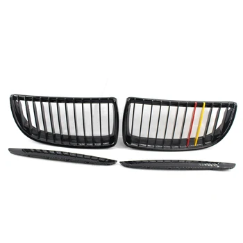 

Left&Right Mix Color Gloss Black Grille Fit For BMW E90 2005-2008 Replacement