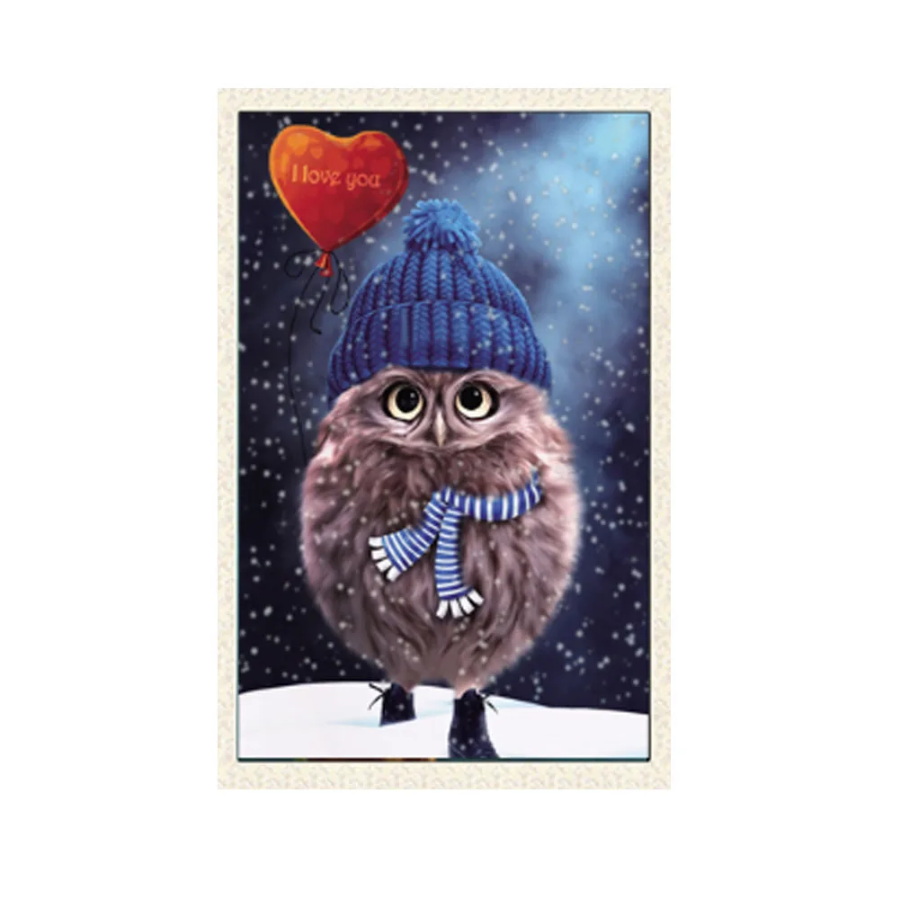 

3D Diamond Painting Cross Stitch Pattern 5D Diamond Embroidery Owl round diamond Mosaic Resin Home Decor DIY diamond art picture