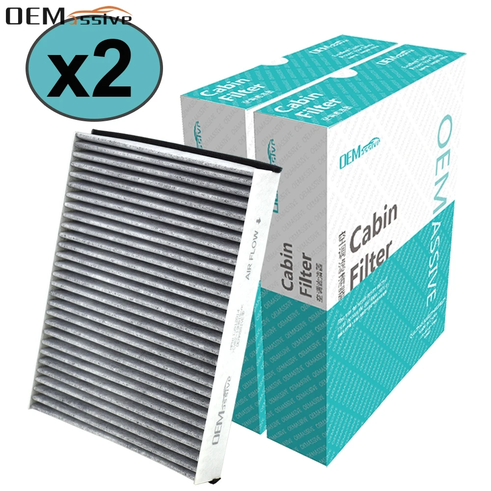 

2PC Car Accessories Pollen Cabin Air Conditioning Filter Activated Carbon For Ford C-Max 2 Escape Kuga Focus 3 Transit Connect