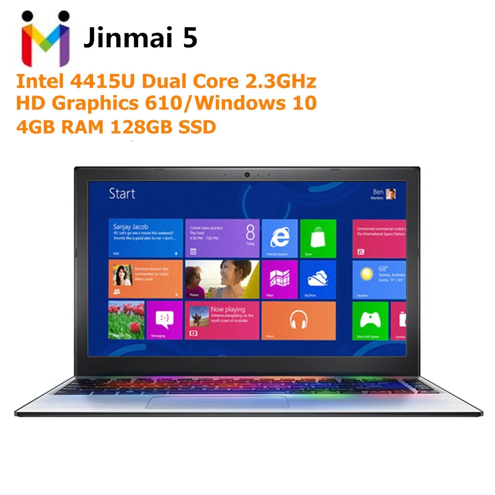 Mai Benben Jinmai 5 Ноутбук 13 3 дюймов оконные рамы 10 Intel 4415U двухъядерный 2 ГГц 4 Гб