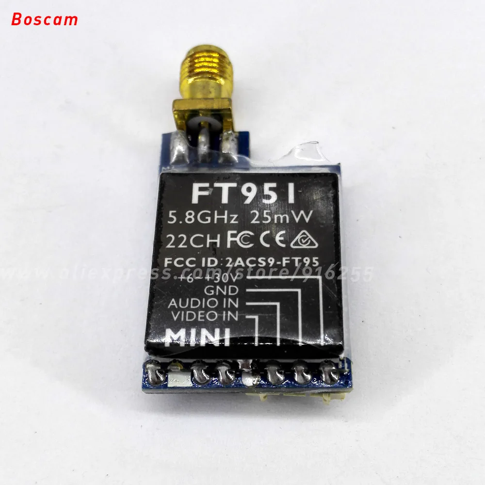 BOSCAM rc fpv audio video transmitter 5 8ghz 25MW 22CH mini wireless av model quadcopter remote