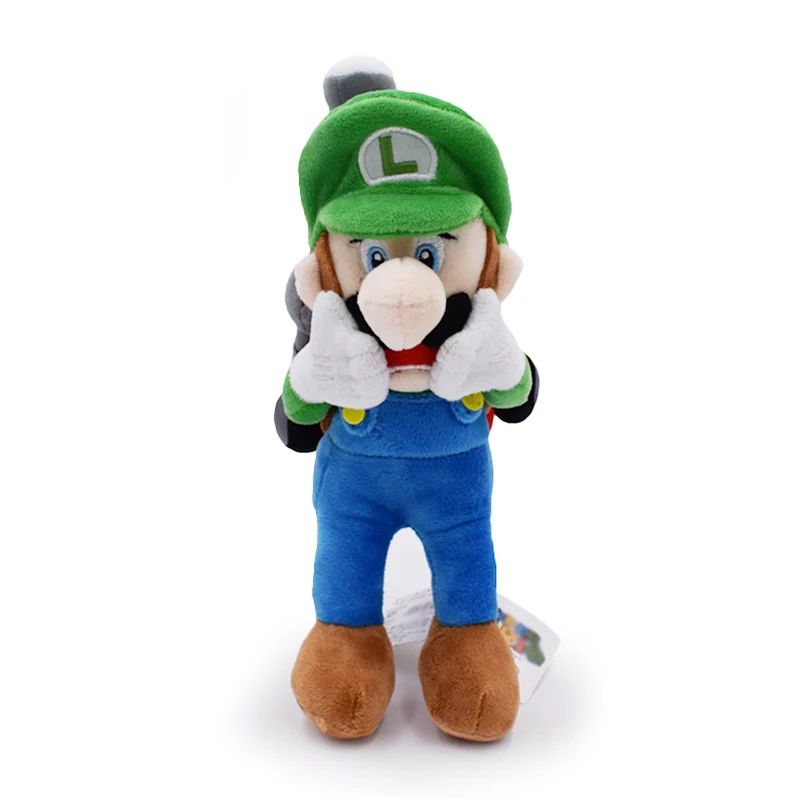 

18cm7"Cartoon Anime Super Mario Series High quality Soft Sanei Plush MARIO Luigi Mansion 2 Toy Doll For Boy Birthday Gift