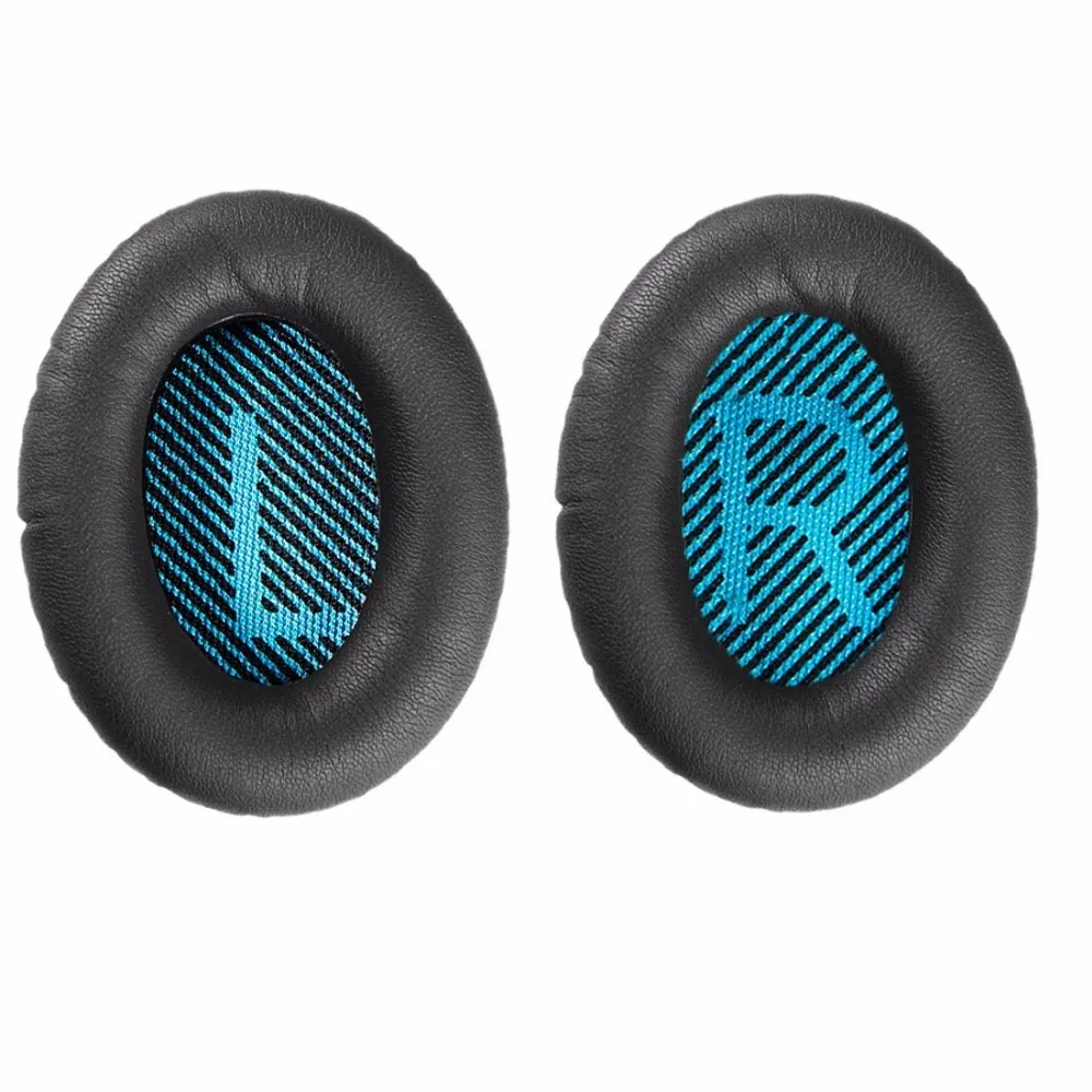 Online Wantek Ohr Pads Ersatz für Bose Kopfhörer QC25 QC35 Ae2, Ae2i, Ae2w Ruhigen Komfort 25 QC15, druck, Schwarz mit Blau (1 Paar)