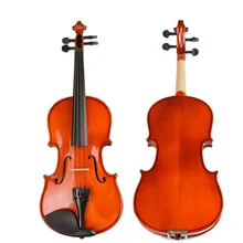 Акустическая скрипка 4/4 3/4 1/4 1/8 натуральная скрипка ручной работы скрипка с чехлом немой бант высококачественный ручной рисунок краски на масляной основе