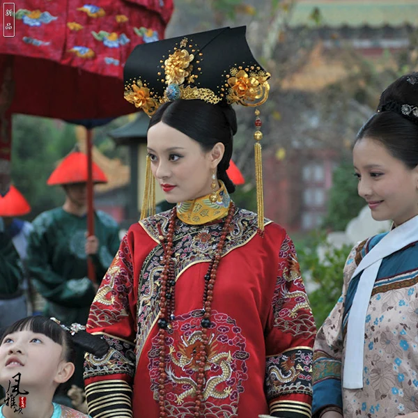 ТВ игра Легенда императрицы Zhenhuan костюм принцессы Цин Qizhuang супер Великолепная вышивка Phoneix и дракон Costume костюм