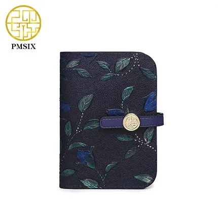 Pmsix брендовый женский кошелек из натуральной кожи, маленький мини кошелек, Женский кошелек из натуральной коровьей кожи, креативный дизайн, Индивидуальная сумка для монет - Цвет: Blue