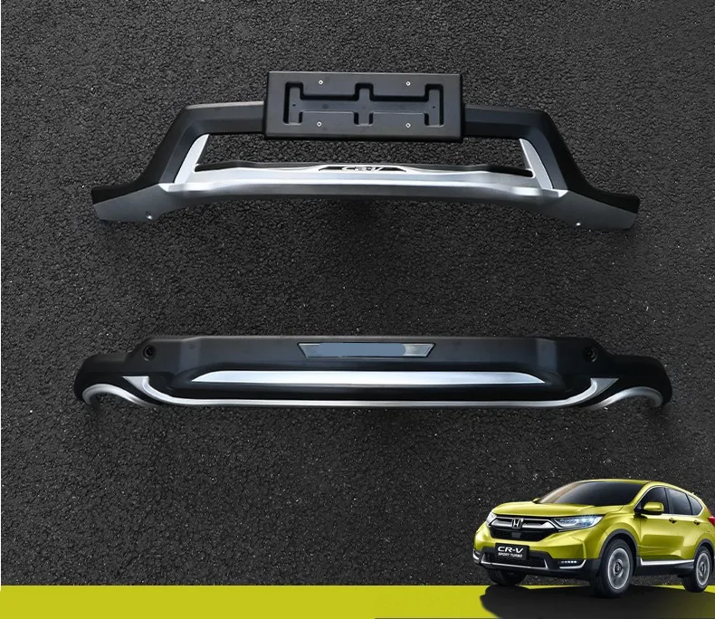 

Auto BUMPER GUARD For Honda CR-V CRV 2017.2018 High Quality ABS Guard Plate Front+Rear Car Accessories