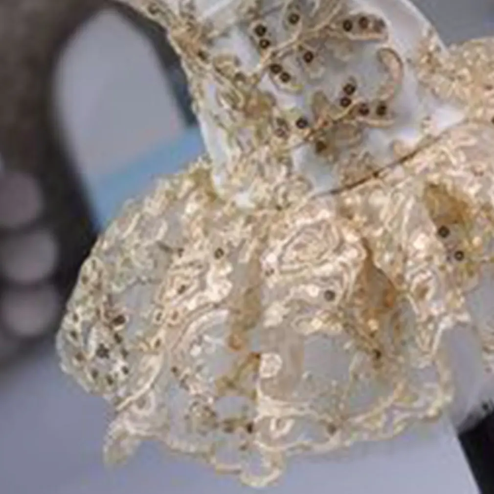 Кружевное летнее платье для собак с вышивкой пайетками, одежда для домашних животных, удобное собачье свадебное платье, детское платье, очаровательные товары для домашних животных