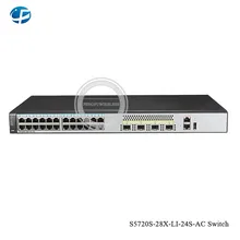 S5720s коммутатор серии S5720S-28X-LI-24S-AC Gigabit Ethernet-коммутатор 10/100/1000 Мбит/с, 24 Порты и разъёмы Слои 3 гигабитный коммутатор