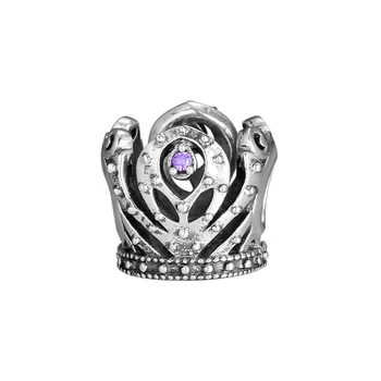 

CKK Beads ANNA CROWN Charms Silver 925 Original Fits Pandora Bracelet Sterling Silver Jewelry Making Charm Bead