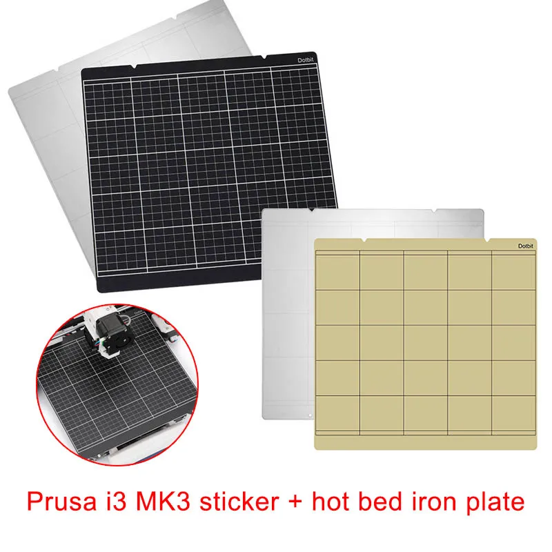 

Spring Steel Sheet Heat Bed Platform Printing Buildplate+ PEI Sheet for 3D Printer Prusa i3 Mk3 DJA99