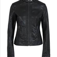 Женская кожаная куртка Pimkie из искусственной кожи с эффектом потертости, мотоциклетная куртка Pimkie, тонкая женская мягкая кожаная куртка большого размера XS-XXXL