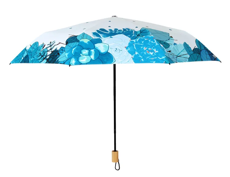 Tianqi высокое качество завод Книги по искусству картина Бальк клей Зонты с деревянной ручкой Для женщин дождь зонтик Защита от Солнца защиты Paraguas