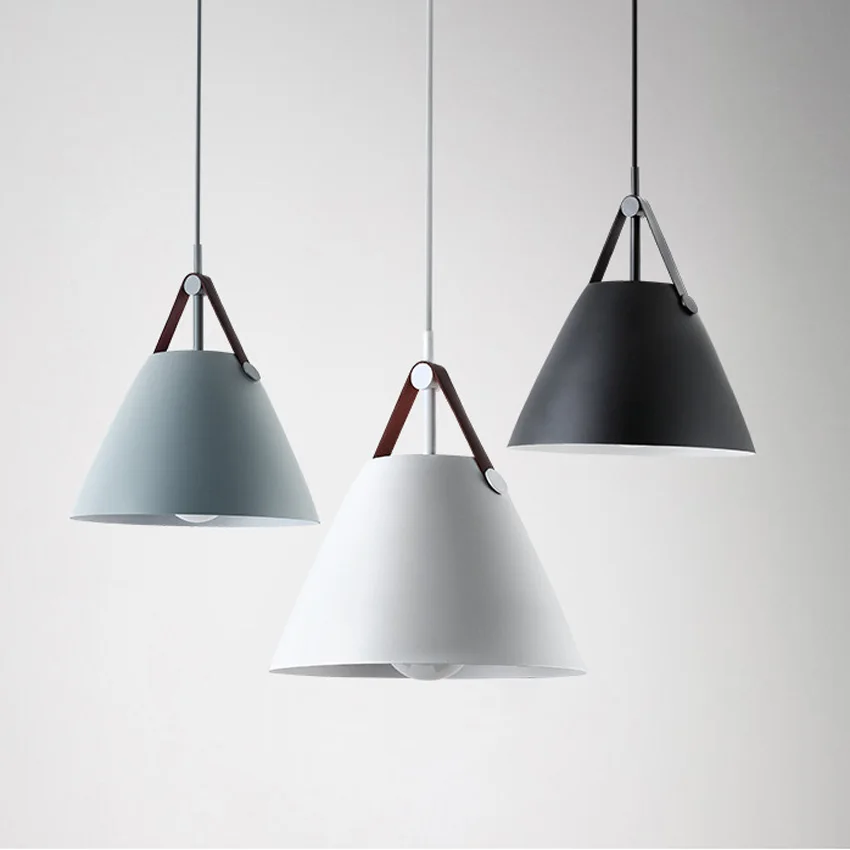 

Modern Nordic creative hanging lights for living dining room lighting Fixtures dia 36 27cm restaurant bar aluminum Pendant Lamp