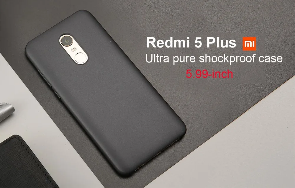 Original Xiaomi Redmi 5 Plus Case Cover 5.99 inch Redmi 5plus Ultra slim anti-knock Hard PC back Cover for 5 Plus