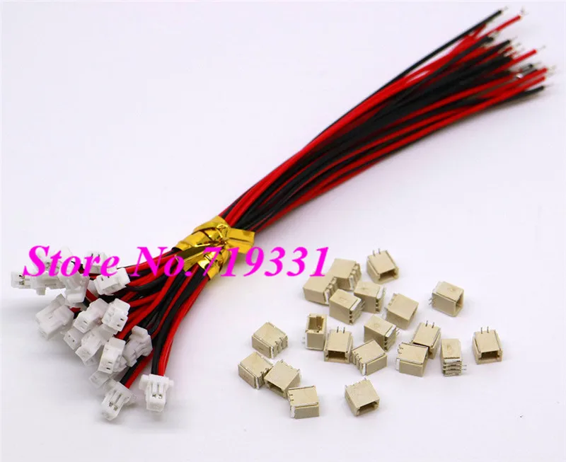 

20 SETS Mini Micro SH 1.0 2-Pin JST Connector with Wires Cables