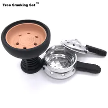 Чаша для кальяна и двойная ручка Caloud Chicha Narguile Nargile курительная трубка-кальян аксессуары Cachimba Tabaco Shisha Huka TWAN0388