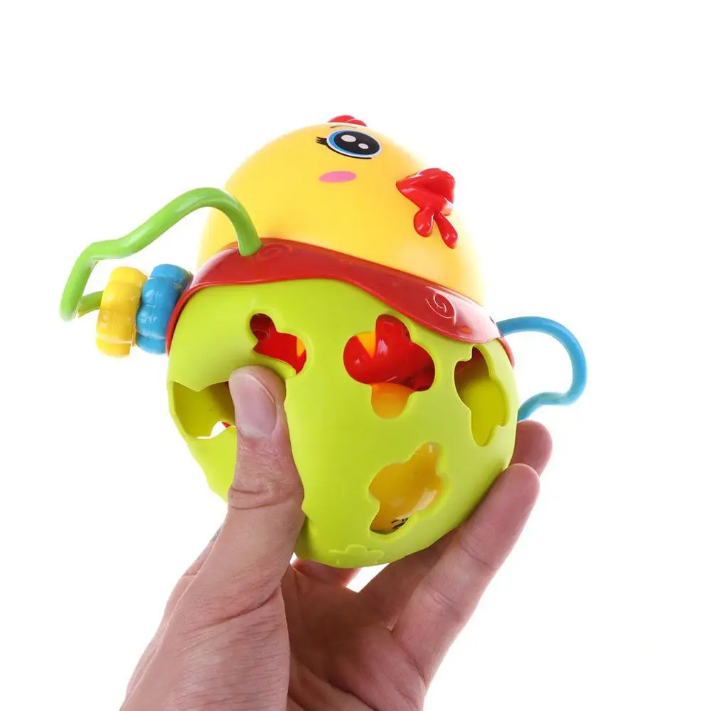 Красивый Уникальный дизайн Красочные Детские погремушка с колокольчиком детский музыкальный инструмент погремушка для 0-12 месяцев дети Чик погремушки