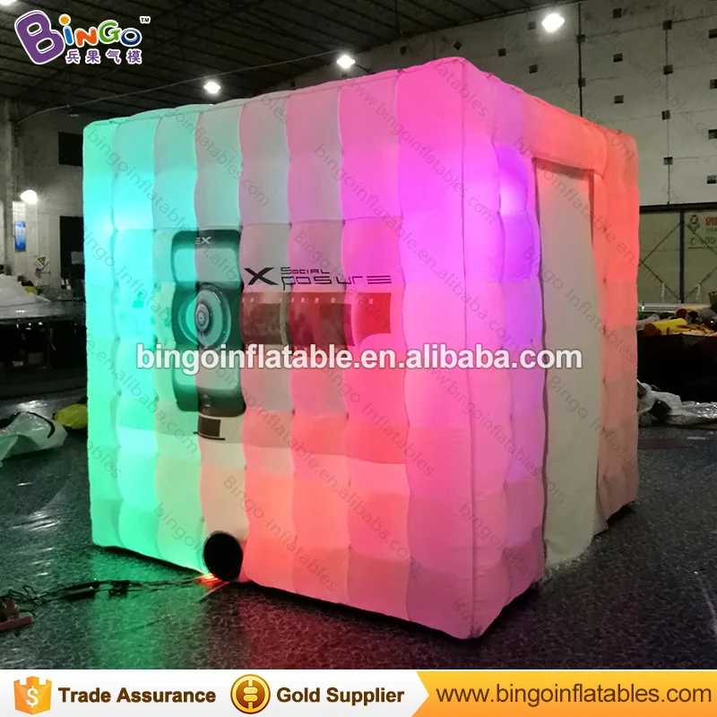 FREE Print LOGO Inflatable Photo Booth Tent for Wedding Photography Club Used 4