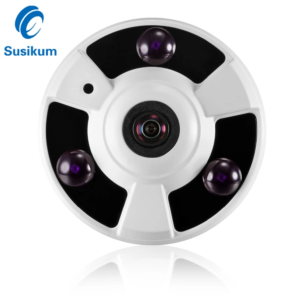 

1080P Mini IP Camera Dome Indoor 3Pcs Array Leds 180 Degree 360 Degree Lens XMEye APP ONVIF Security CCTV Camera 2MP