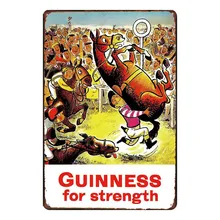 Guinness для прочности налет металла Винтаж ИНН ЗНАК Уолл бар дома Паб Книги по искусству Кухня Декор из металла плакат Куадрос 30X20 см SA-3065
