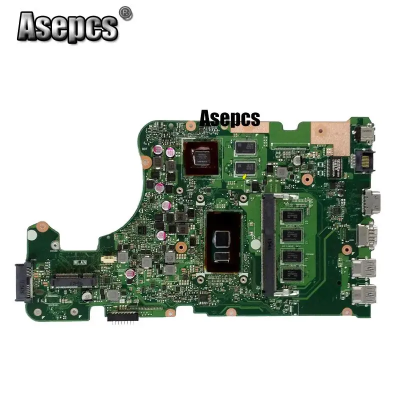 Материнская плата ноутбука AsepcsX555UJ для ASUS X555UJ X555UF F555U X555UB X555UQ X555UTest оригинальная материнская плата 4G ram I5-6200U