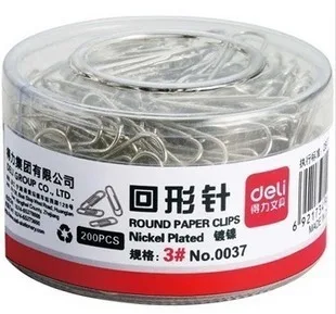 

deli 0037 Deli 0038 paperpaper needle cylinder round paper clip metal paper clips