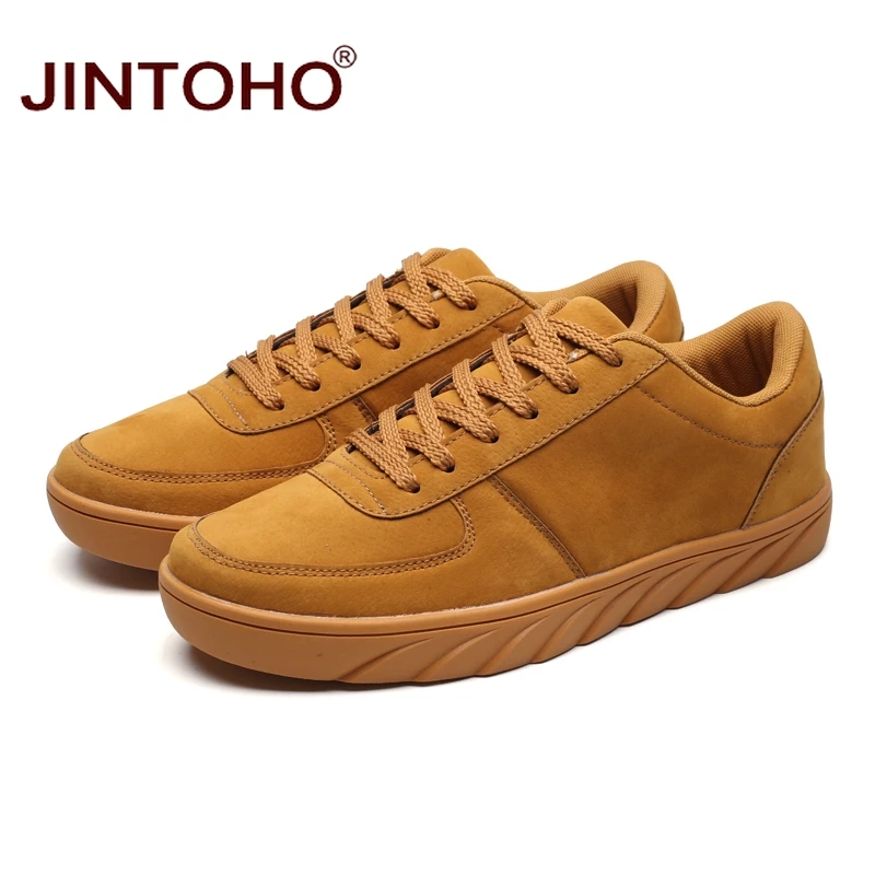 JINTOHO/Новинка 2018 года модная повседневная черная Мужская обувь дизайнерская