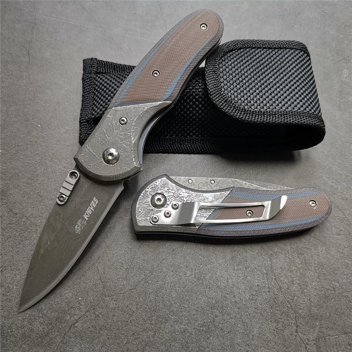 

7" Knives 55-56HRC Hunting Folding Knife G10 Knives Survival Portable Knifes Top Quality 5Cr13 Stainles Steel