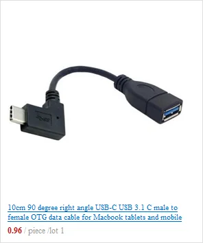 Левый изгиб Стандартный USB 2,0 OTG Женский на 90 градусов Угол Micro USB штепсельный кабельный переходник 15 см для samsung GT-i9100 i9100