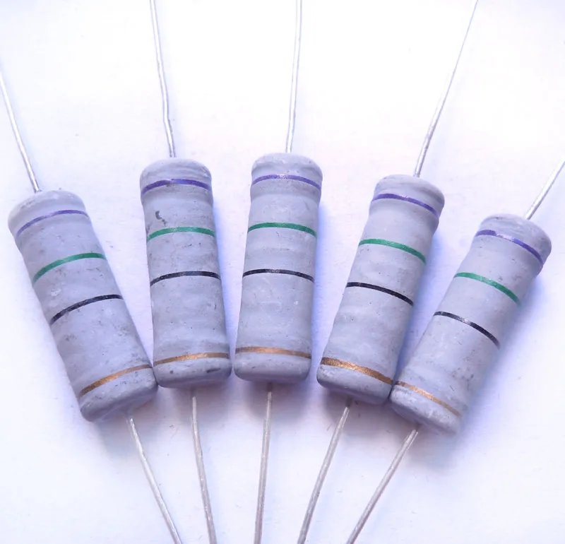 5w 75 ohm 75R ohm 100% Original New Fixed Resistor Metal Oxide Film