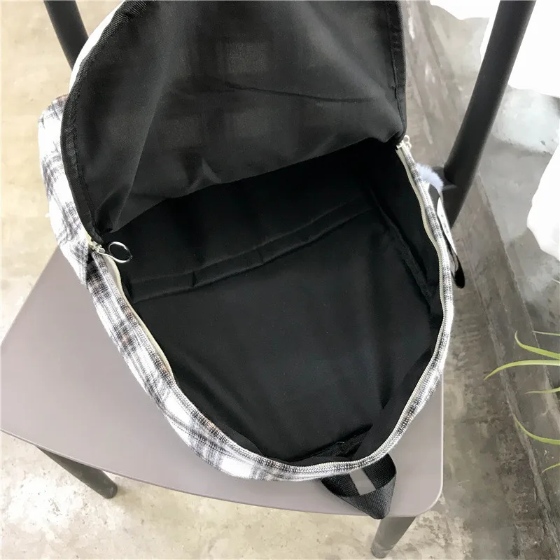Женский рюкзак, женская школьная сумка для девочек-подростков, полосатые рюкзаки для ноутбука, дорожная тканевая сумка для студентов, черный рюкзак для ноутбука
