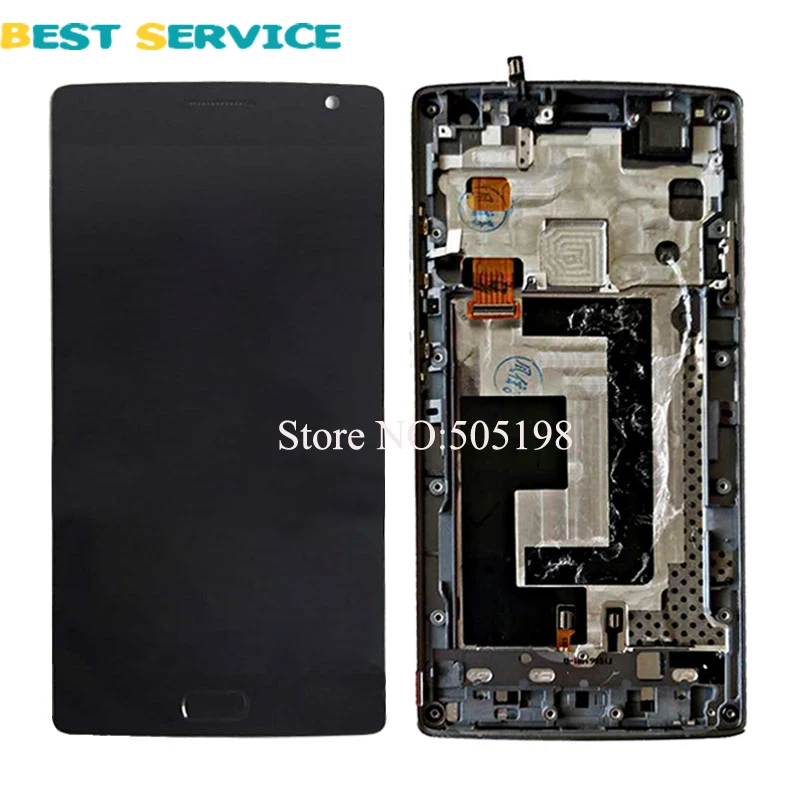 

For Oneplus Two LCD Display + Touch Screen Digitizer Assembly with Frame Free Shipping